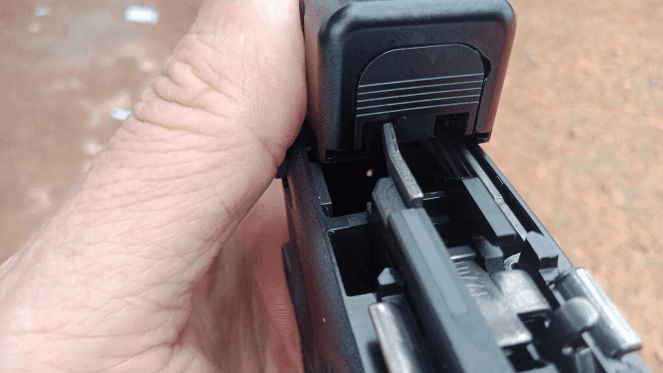 Polymer 80 Ejector Hitting Slide